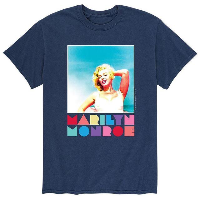 Mens Marilyn Monroe Polaroid Tee Blue Product Image