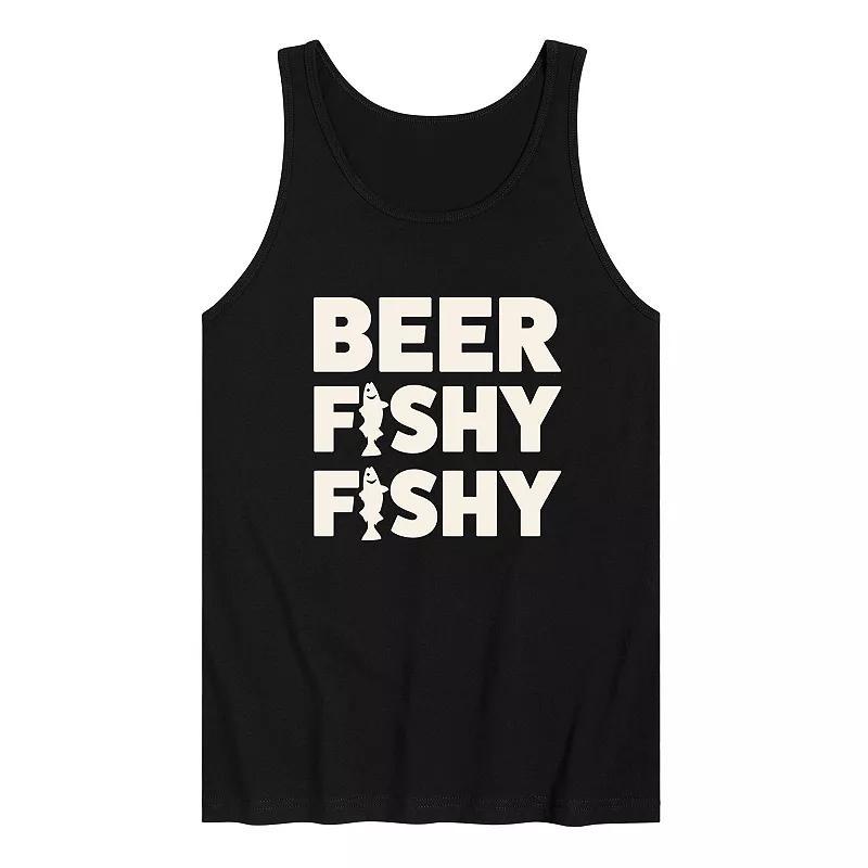 Mens Beer Fishy Fishy Graphic Tank Top Product Image