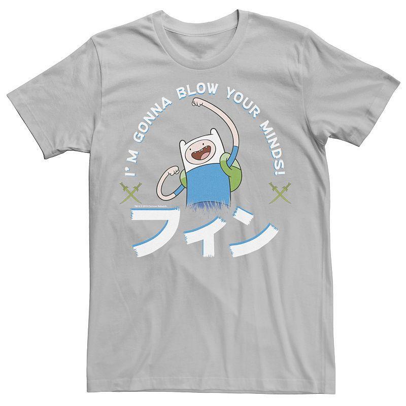 Mens Adventure Time Finn Im Gonna Blow Your Minds Kanji Portrait Tee Product Image