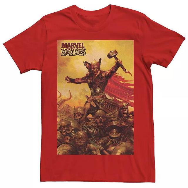 Mens Marvel Zombies Thor Zombie Poster Graphic Tee Product Image