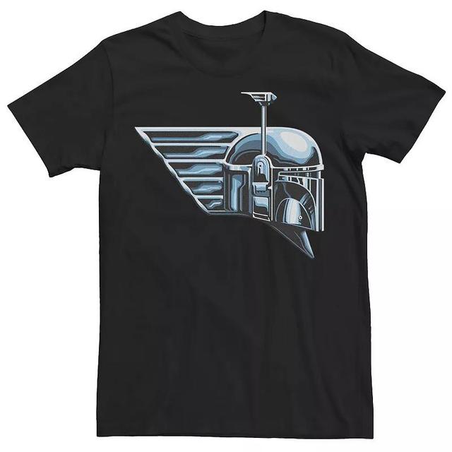 Mens Star Wars The Book Of Boba Fett Chrome Helemt Logo Tee Product Image