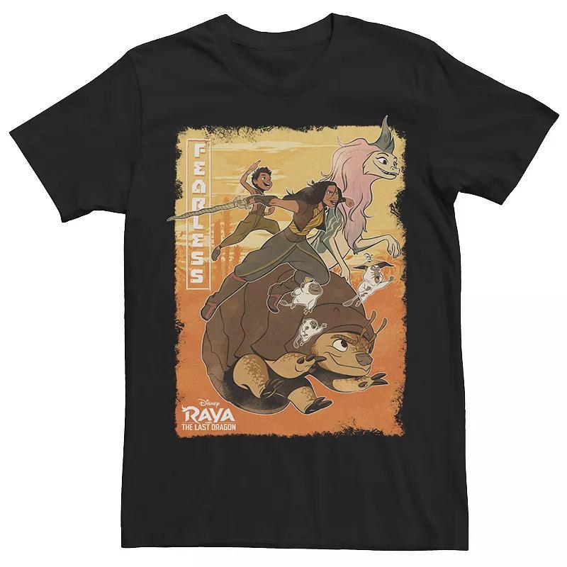 Big & Tall Disney Raya And The Last Dragon Group Shot Fearless Poster Tee, Mens Product Image