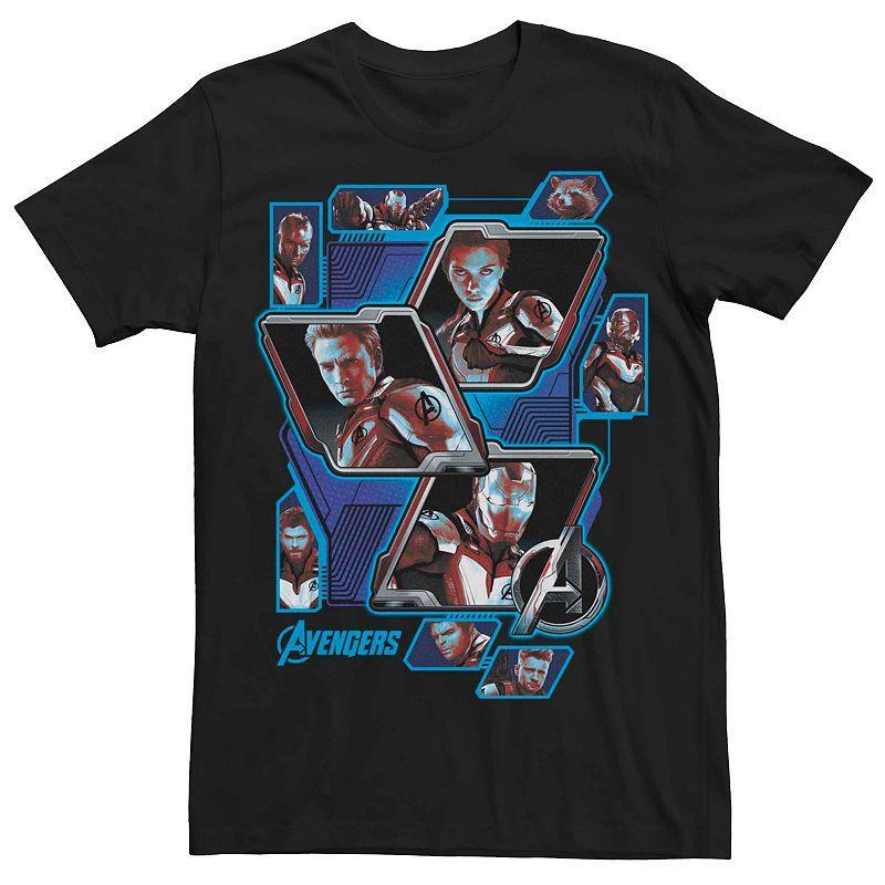 Mens Marvel Avengers Endgame Panel Shot Tee Black Product Image