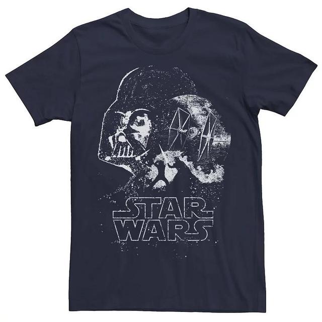 Mens Star Wars Epic Stars Graphic Tee Blue Product Image