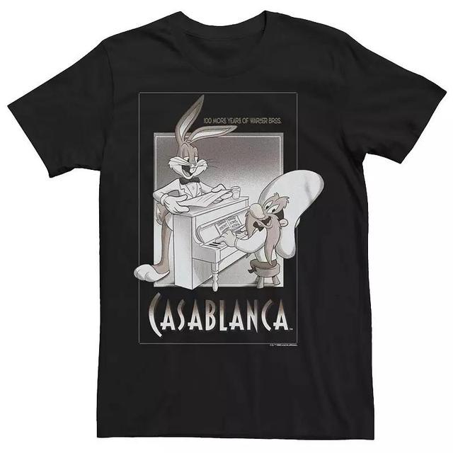 Mens Looney Tunes Bugs And Yosemite Sam Casablanca Piano Graphic Tee Product Image