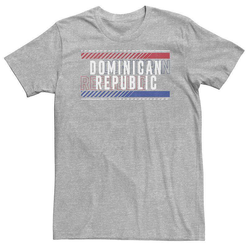 Big & Tall Fifth Sun Dominican Reublic Text Overlay Tee, Mens Athletic Grey Product Image