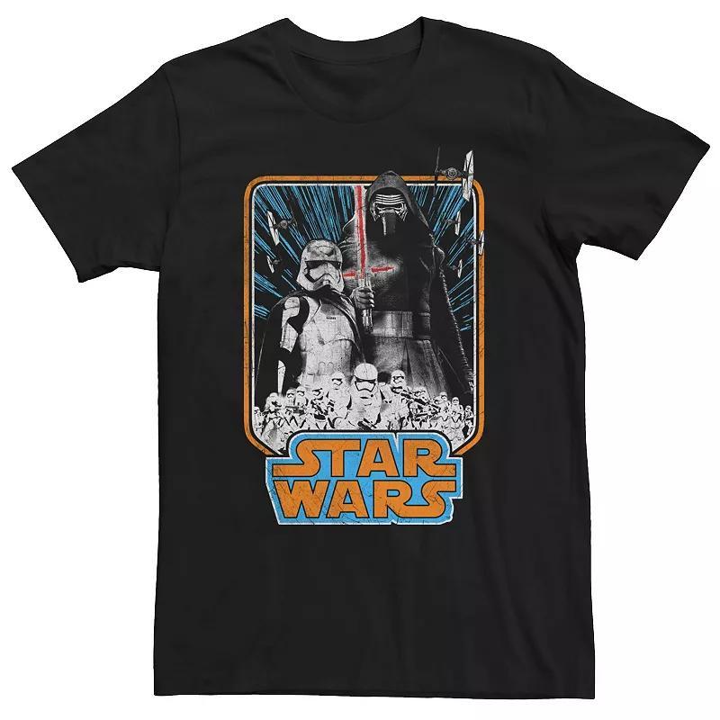 Big & Tall Star Wars Episode 7 The Force Awakens Kylo Ren Stormtroopers Box Tee, Mens Product Image