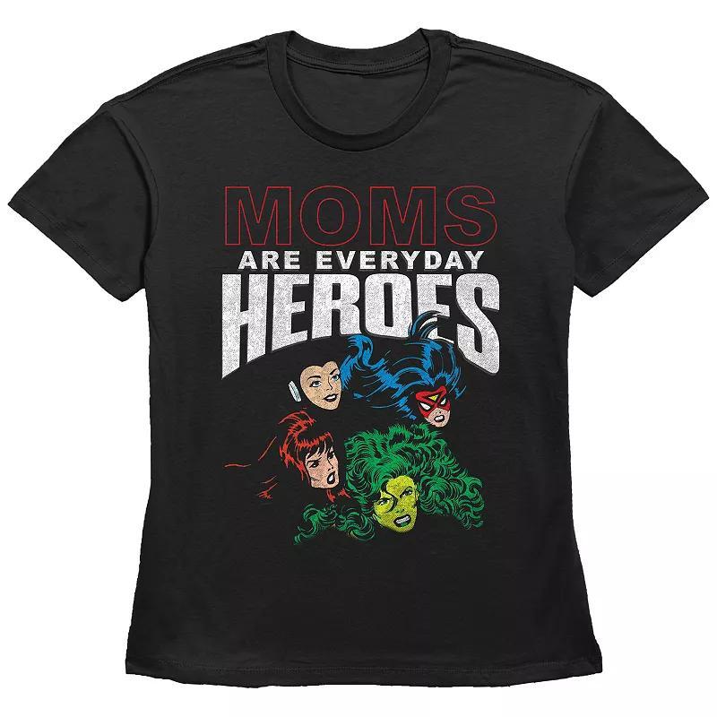 Womens Avengers Moms Are Everyday Heroes Basic Fit Graphic Tee Product Image