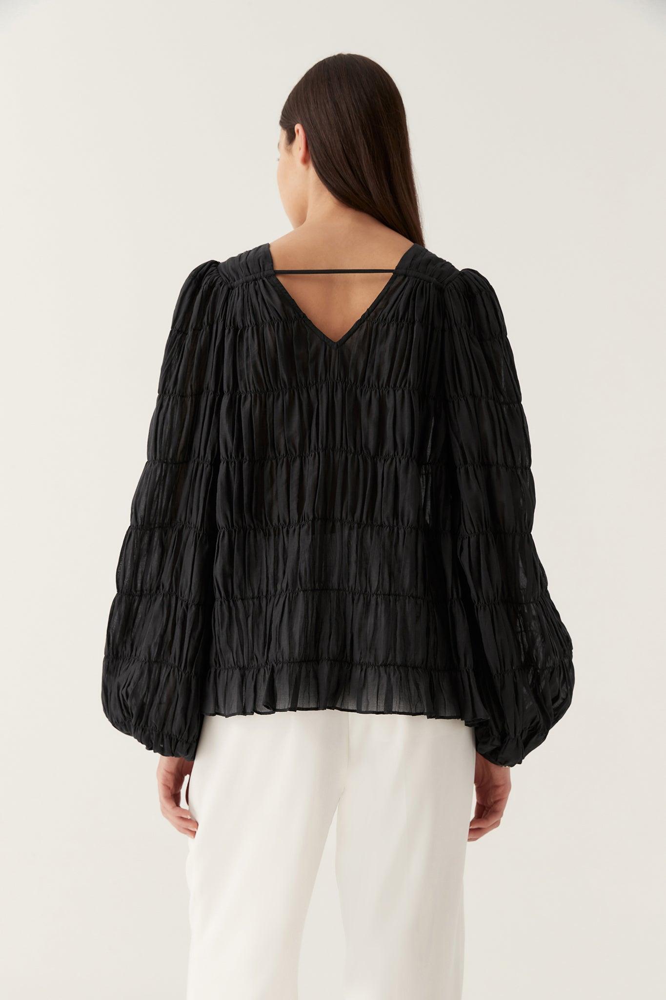 Evelina Ruched Blouse Product Image