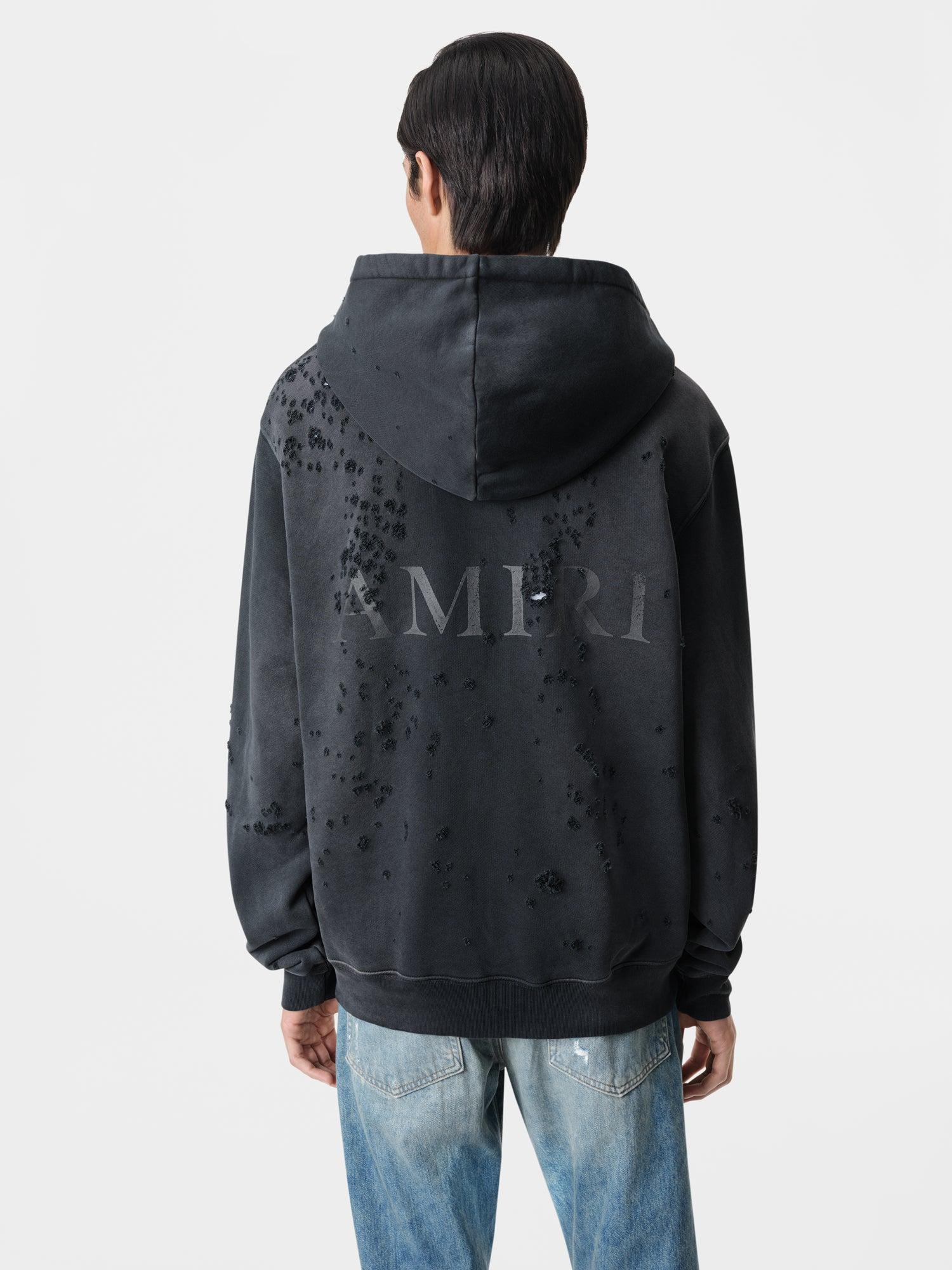 MA LOGO SHOTGUN ZIP HOODIE - Faded Black Male Product Image