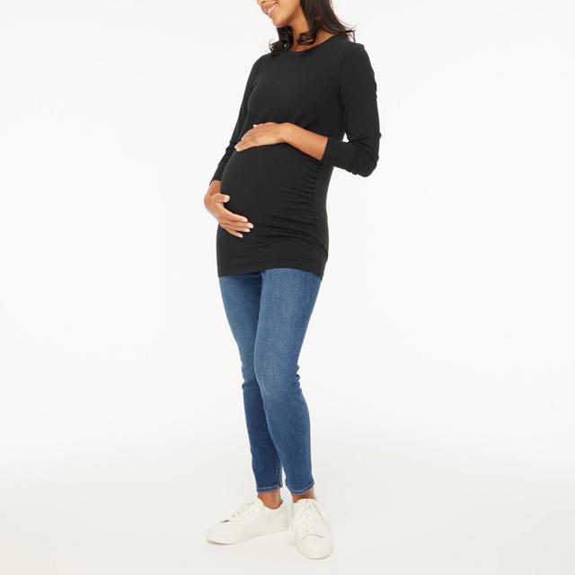 Long-sleeve crewneck maternity tee Product Image