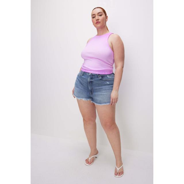 Womens Good 90s Shorts | Indigo, Size 28 Plus | Good American by Khlo Kardashian Product Image