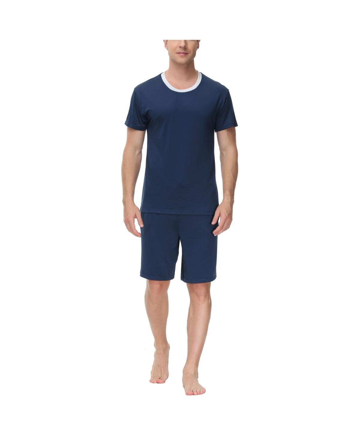 Ink+Ivy Mens Moisture-Wicking Crewneck T-Shirt & Shorts Pajama Set Product Image