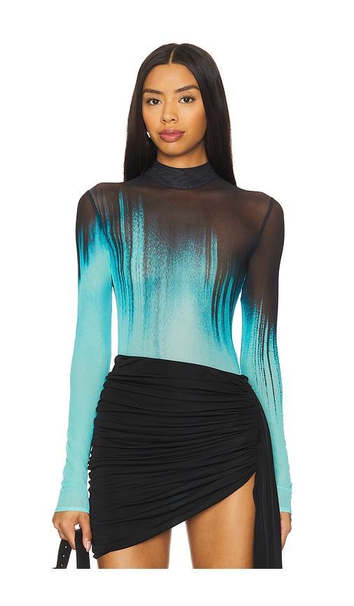 Mesh Long Sleeve Bodysuit Product Image