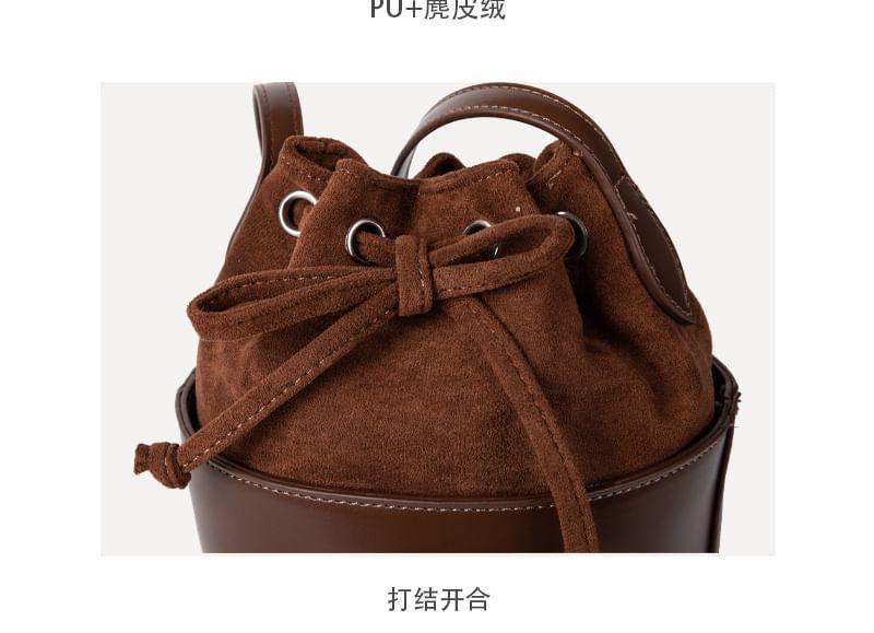 Faux Leather Bucket Bag Product Image