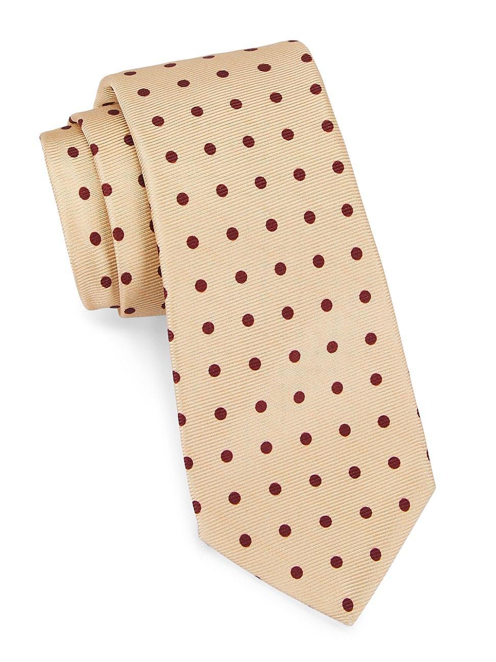 Mens Polka Dot Silk Tie Product Image