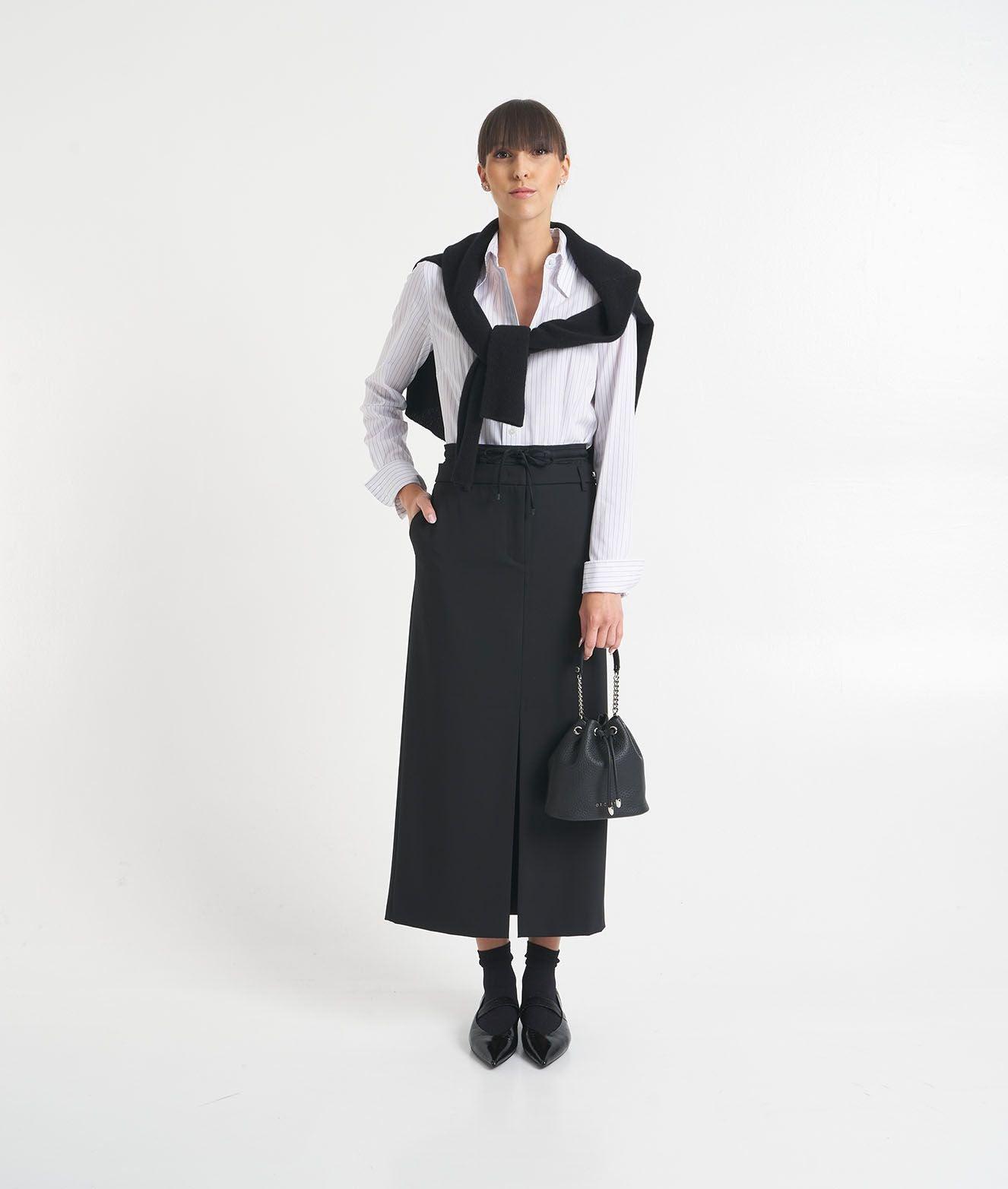 Palazzo pants in virgin wool blend product image