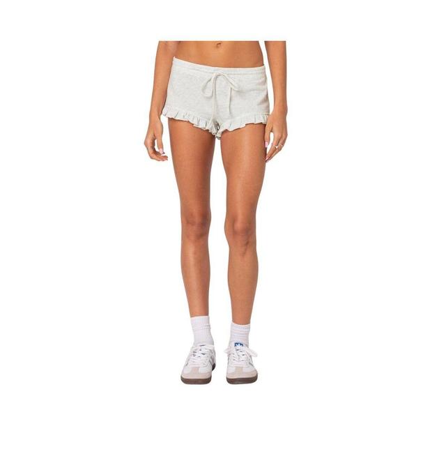 Edikted Womens Randi Ruffled Micro Shorts Product Image