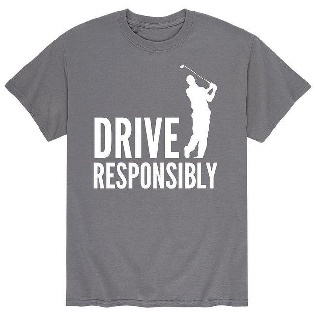 Big & Tall Drive Responsibly Golfer Graphic Tee, Mens Product Image