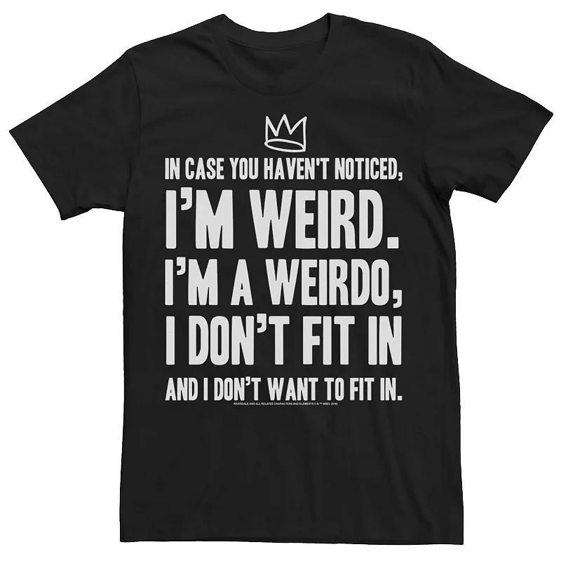 Mens Riverdale Jughead Im Weird Short Sleeve T-shirt Product Image