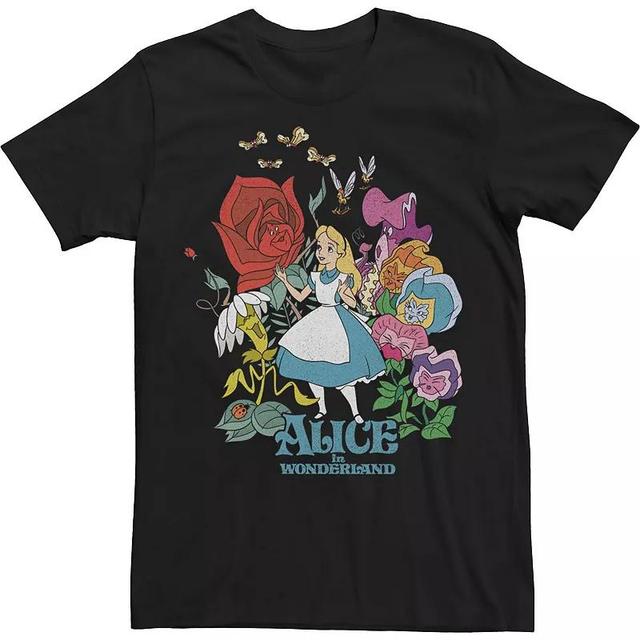 Disneys Alice In Wonderland Mens Walking Through The Flowers Tee Product Image