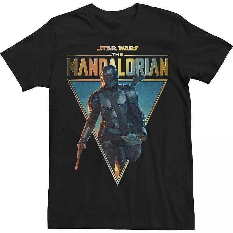 Mens Star Wars Mandalorian Comic Poster Tee Product Image