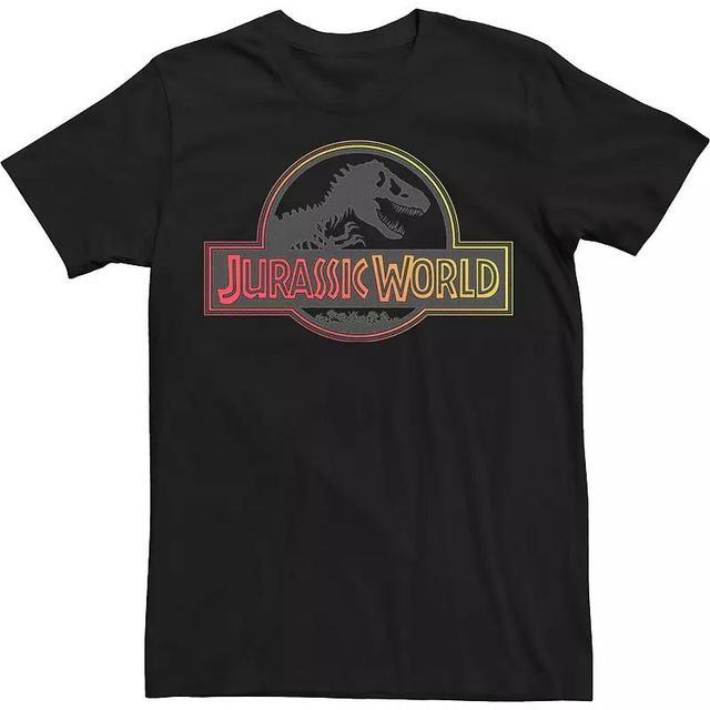 Mens Jurassic World Red & Yellow Gradient Logo Tee Product Image