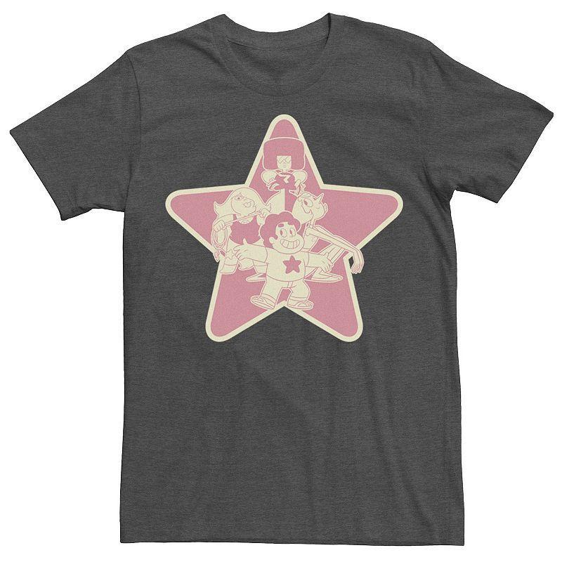 Mens Cartoon Network Steven Universe Star Group Shot Graphic Tee Kelly Grey Product Image