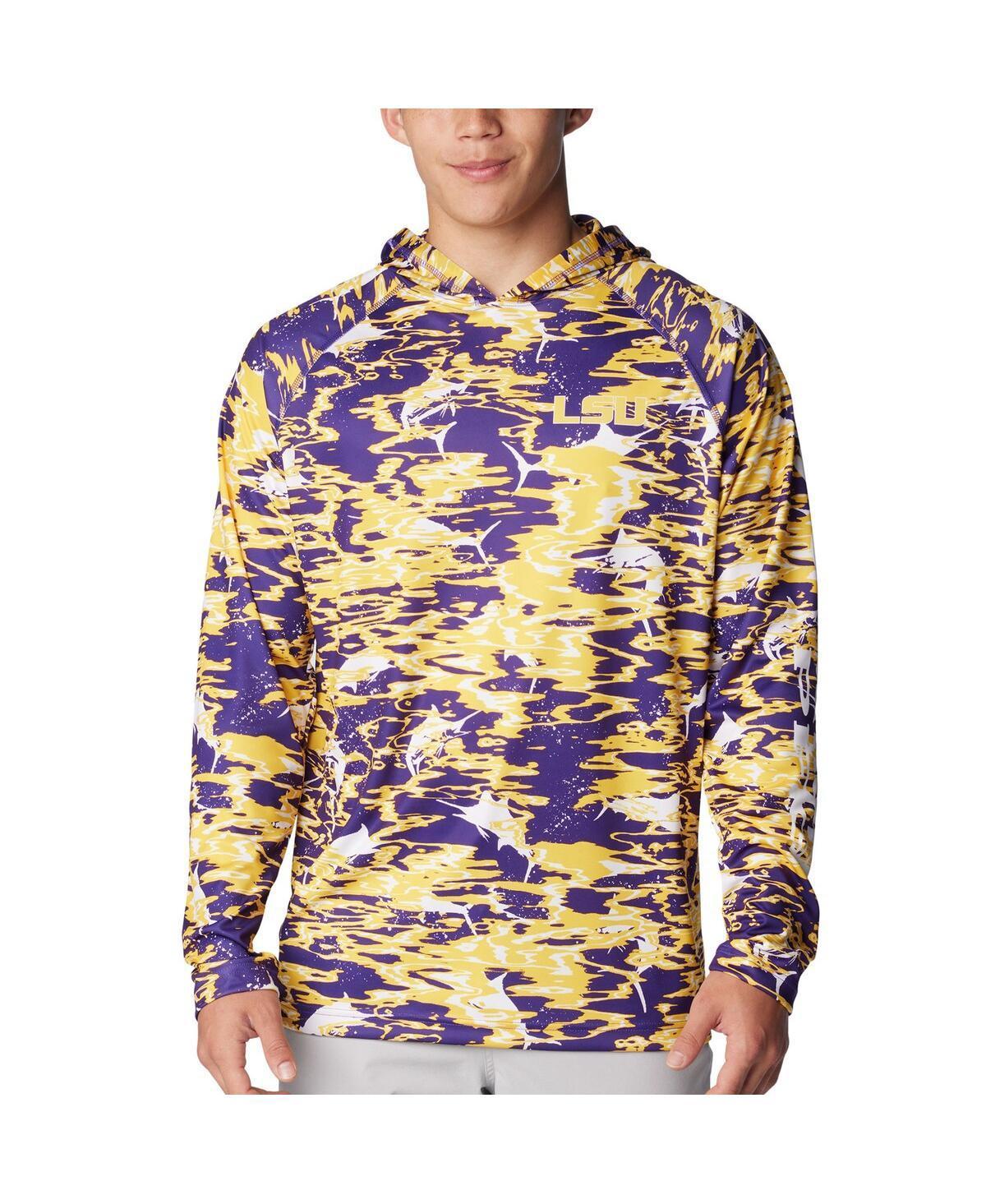 Columbia Men's Collegiate PFG Super Terminal Tackle Hoodie - Louisiana- Product Image