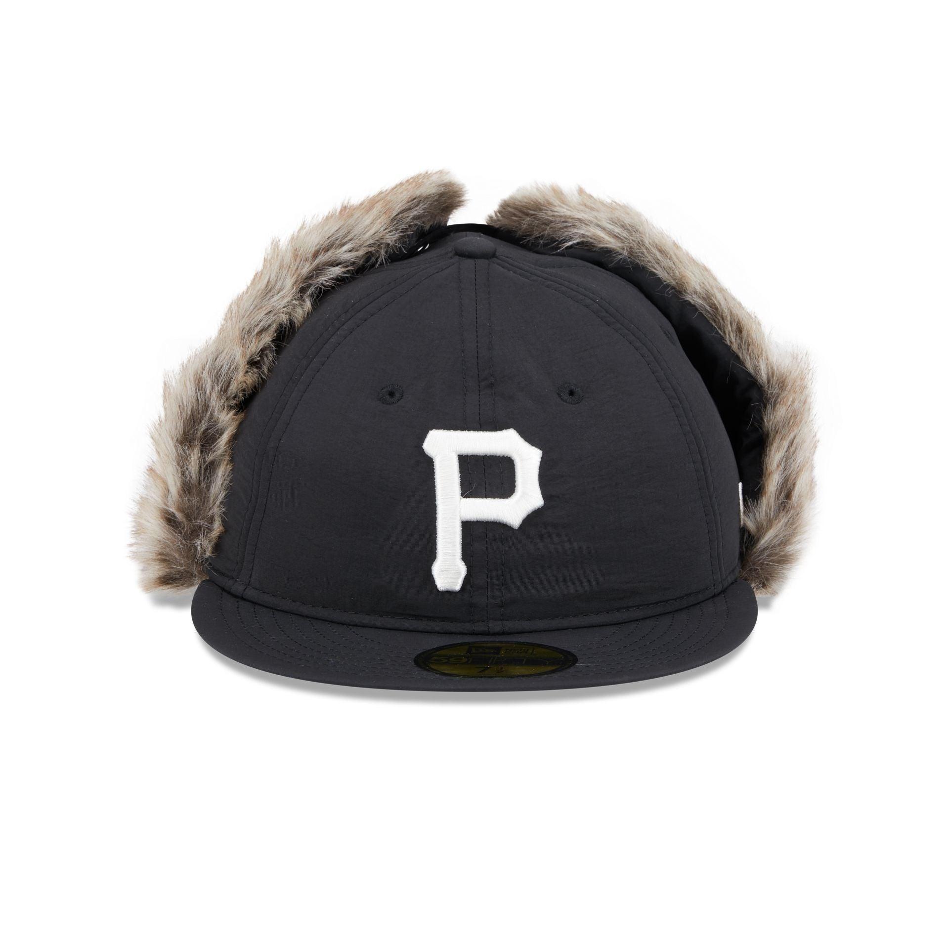 Pittsburgh Pirates Winter Dog Ear Retro Crown 59FIFTY Fitted Hat Male Product Image