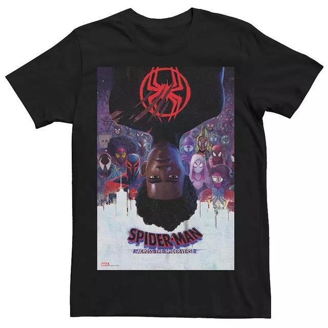 Mens Marvel Spiderman Across The Spider Verse Miles Poster Graphic Tee Black Product Image