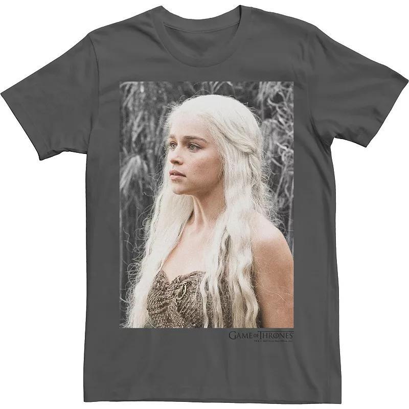 Mens Game Of Thrones Daenerys Targaryen Stare Portrait Tee Grey Product Image