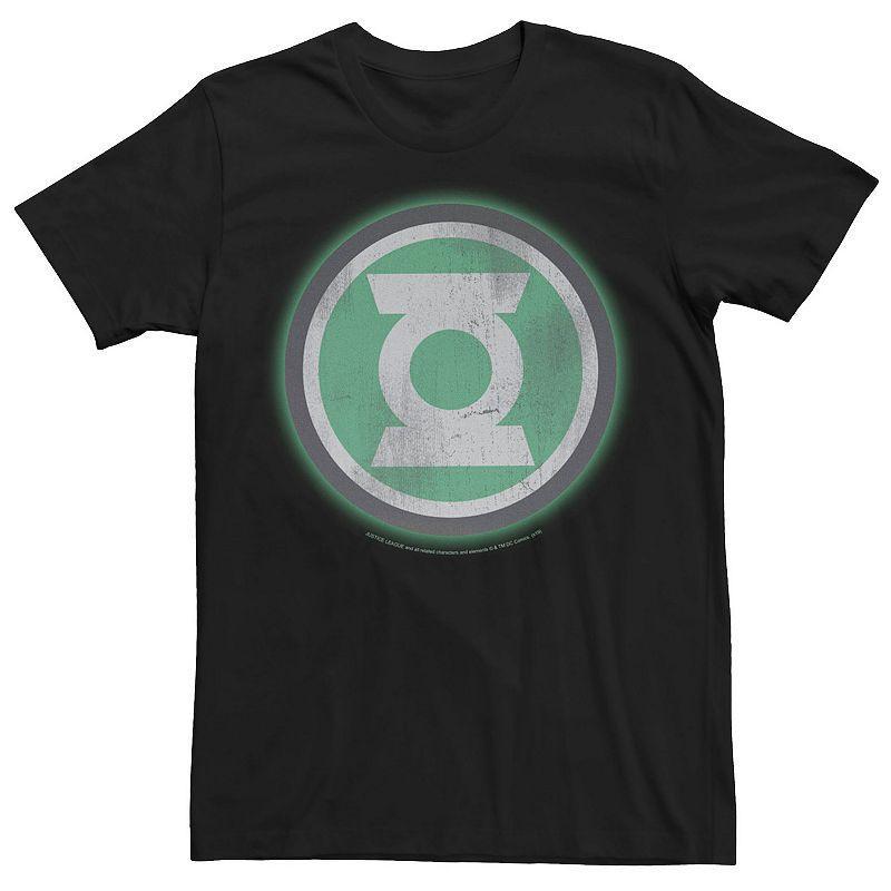 Mens Green Lantern Distressed Original Logo Tee Product Image