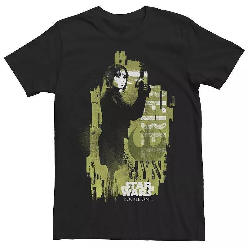 Mens Star Wars Rogue One Jyn Erso Grunge Profile Tee Product Image