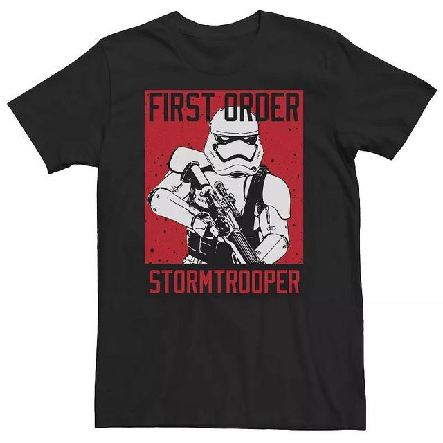 Big & Tall Star Wars First Order Stormtrooper Poster Tee, Mens Product Image