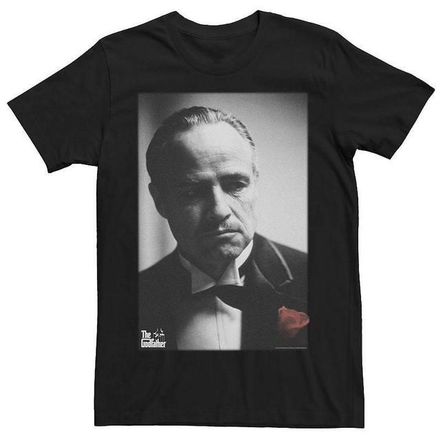 Mens The Godfather Don Vito Corleone Poster Tee Black Product Image