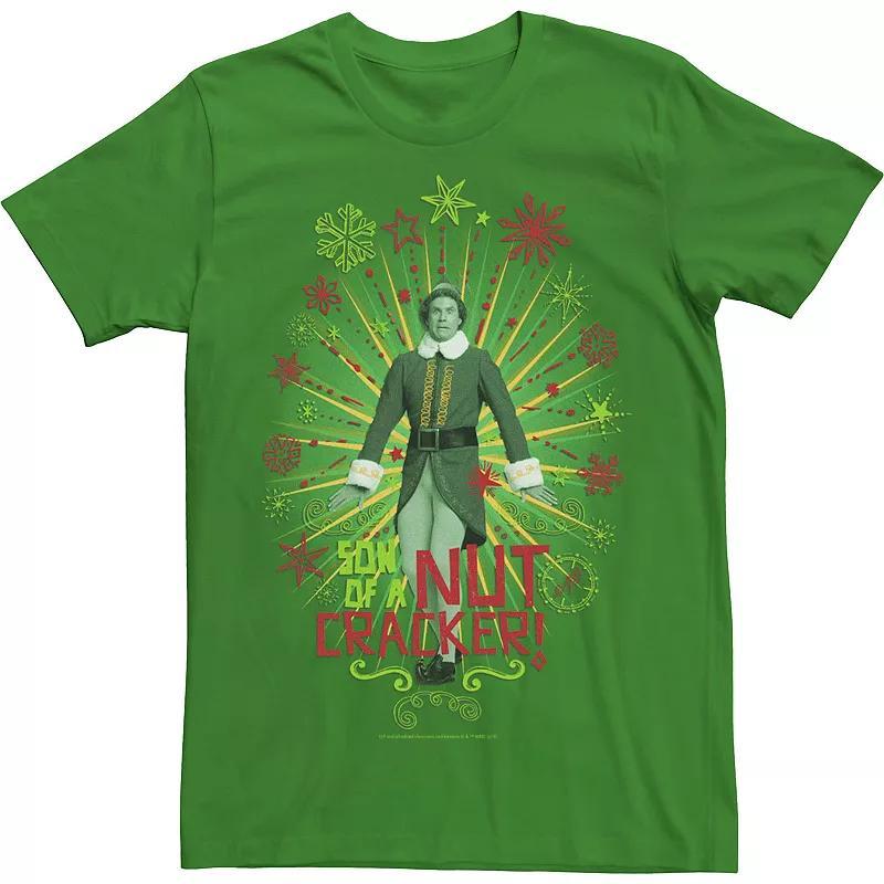 Mens Elf Buddy Son Of A Nutcracker Fireworks Text Poster Tee Product Image