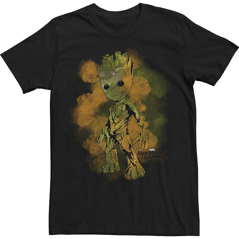 Big & Tall Marvel Groot Guardians of Galaxy 2 Smudge Tee, Mens Product Image