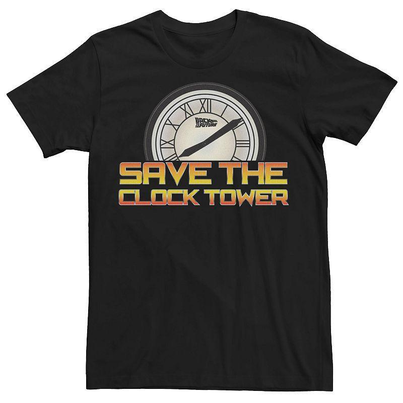 Mens Back To The Future Save The Clock Tower Tee Product Image