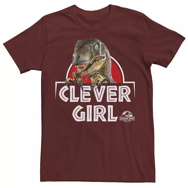 Mens Jurassic Park Velociraptor Real Clever Tee Product Image