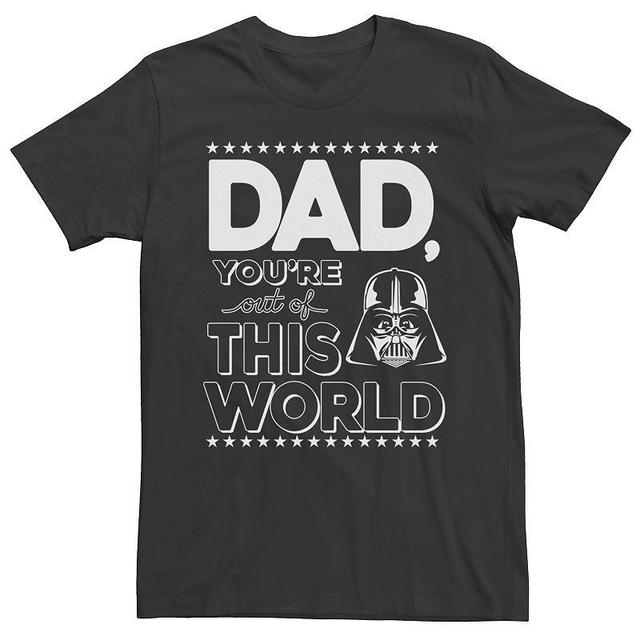 Mens Star Wars Darth Vader Out Of This World Short Sleeve Tee Product Image