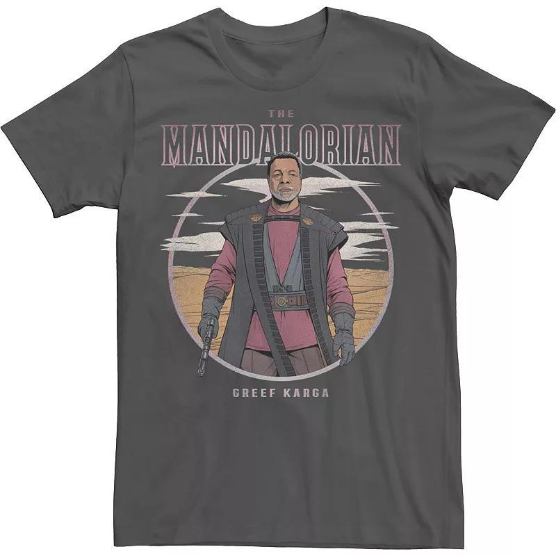 Mens Star Wars The Mandalorian Greef Karga Lonely Poster Tee Grey Product Image