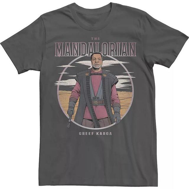 Mens Star Wars The Mandalorian Greef Karga Lonely Poster Tee Grey Product Image