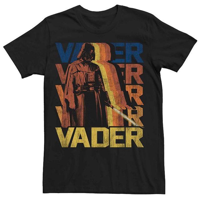 Mens Star Wars Darth Vader Fade Colors Poster Tee Product Image