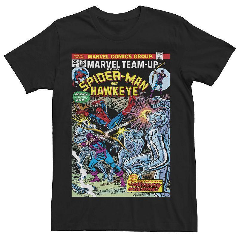 Mens Marvel Spider-Man And Hawkeye Comic Cover Tee Product Image