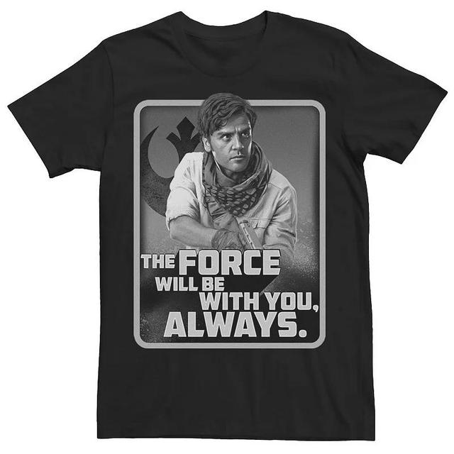 Mens Star Wars: The Rise Of Skywalker Poe Force Will Be With You Tee Black Product Image