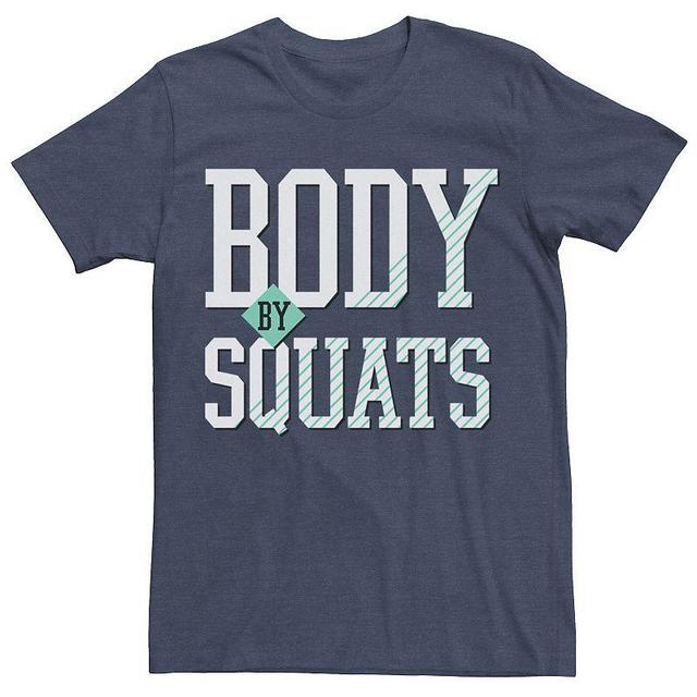 Mens Chin Up Body By Squats Tee Navy Grey Product Image