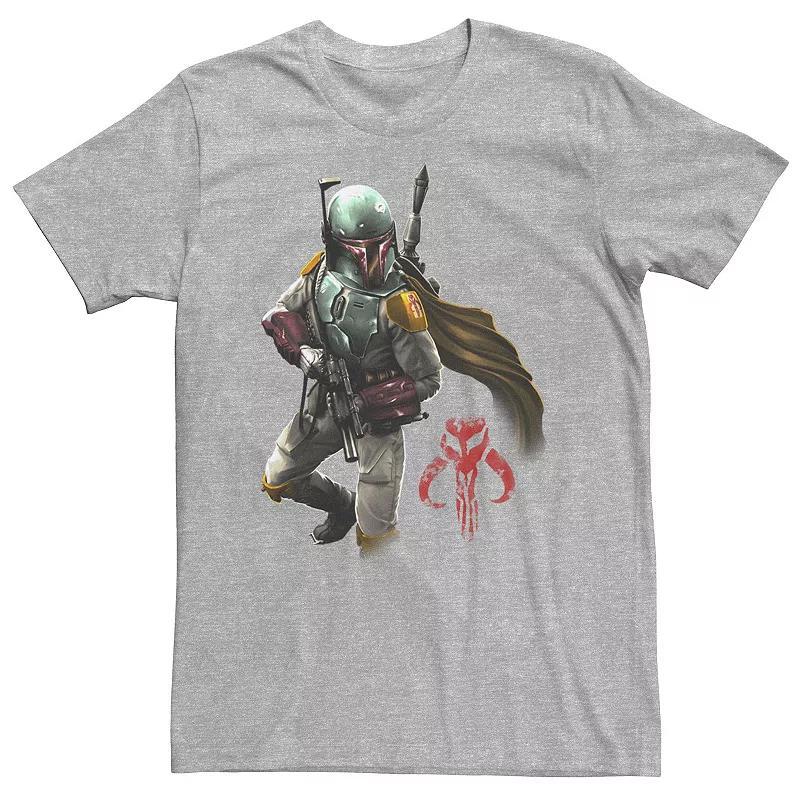 Big & Tall Star Wars Boba Fett Mandalorian Logo Tee, Mens Product Image