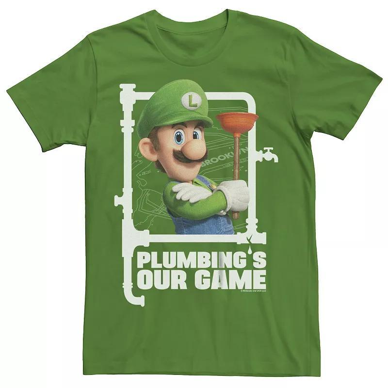 Mens The Super Mario Bros. Movie Plumber Luigi Graphic Tee Product Image