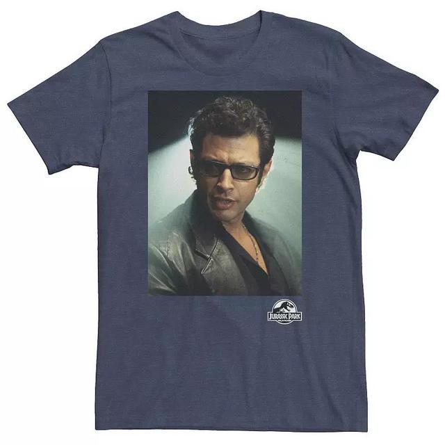 Big & Tall Jurassic Park Ian Malcolm Head Shot Photo Tee, Mens Product Image